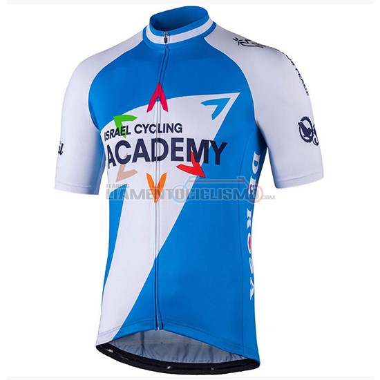 Abbigliamento Ciclismo Israel Cycling Academy Manica Corta 2018 Bianco e Blu
